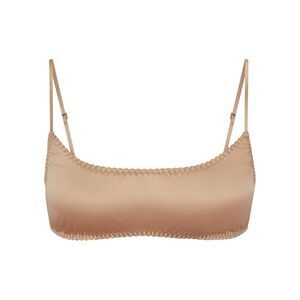 Skims Sleepover Satin Bralette Honey Size XL